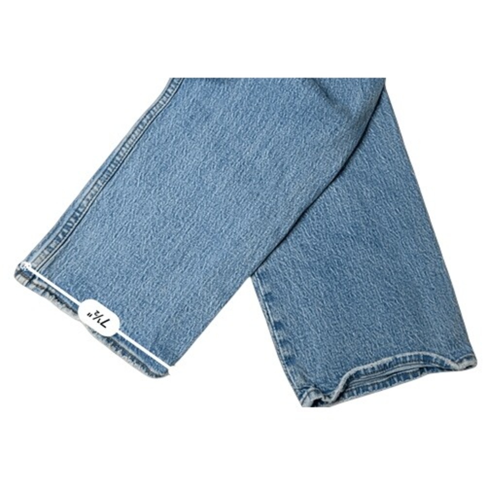 Abercrombie & Fitch Black The 90s Straight Ultra High Rise Blue Jean 30/10 Retro - Picture 6 of 10
